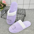 Lila Hello Kitty Slipper Schuhe Frau Hotel Slipper